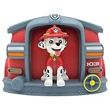 Bullyland 10501 - Spardose, Feuerwehr-Hund Marshall aus Paw Patrol, ca. 17 x 15,5 cm, Sparbüchse für Kinder, verschließbare Figur, ideal als kleines Geschenk für Kinder ab 3 Jahren