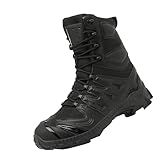 Herren Schneestiefel Wanderstiefel Warm Fell Gefüttert Stiefeletten Wasserdicht Schneestiefel Rutschfeste Bequeme Warme Winterstiefel Stiefel für Männer Schnüren Thermo Trekking Wandern Schneestiefel,