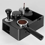 Espresso Tamper Station, Maschinen-Organizer Multifunktionales Espresso-Zubehör mit Klopfbox, effektive Aufbewahrung für Kaffeesatz