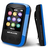 MP3 Player Bluetooth 5.0 Sport-Musik-Player - 32GB MP3-Player mit 1,7-Zoll-TFT-Bildschirm | unterstützt bis zu 128GB TF/Micro SD Karte | eBook, Sprachaufzeichnung, inkl. Kopfhörer FM Radio