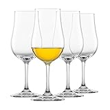 SCHOTT ZWIESEL Whisky Tasting Glas Bar Special (4er-Set), spezielle Nosing Gläser für Whisky, spülmaschinenfeste Tritan-Kristallgläser, Made in Germany (Art.-Nr. 130001), Kristall