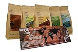 Classic Caffee - Premium Kaffee Weltreise Probierset 5x200g Kaffee-Geschenkset aus aller Welt - Kaffeeliebhaber Geschenk- 100% Arabica (Gemahlen)