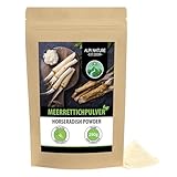 Meerrettichpulver (250g), Meerrettichwurzel gemahlen, 100% naturreines Meerrettich Pulver, schonend getrocknet und gemahlen, natürlich ohne Zusätze, vegan