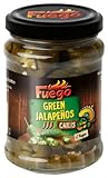 Fuego - Grüne Jalapeños, geschnitten , Verleiht einer Vielzahl an Gerichten eine mexikanische Schärfe , Ideal auch für Marinaden und Dressings , 1 x 210 g