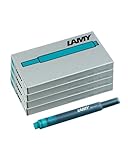 LAMY T10 4er Set Tintenpatronen mit großem Tintenvorrat - geeignet für alle Lamy Patronenfüllhaltermodelle - Inhalt 1,25ml je Patrone - 5 Stück pro Päckchen - Tintenfarbe türkis