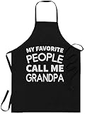 Großvater Kochschürze Vater für Männer Frauen – My Favorite People Call Me Grandpa Großvater T-Shirt Schwarz Küchenschürzen – Grill Kochschürze 1 Größe passt allen, schwarz, Einheitsgröße