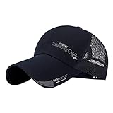 Baseball Mesh Verstellbarer Hut Trucker Sport Outdoor Männer Frauen Unisex Hip-Hop Cap Baseball Caps Caps Männer Ausgefallen (Navy, One Size)