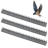 CAREDGO 20 Stück Vogelabwehr Spikes Kunststoff Taubenabwehr Spikes 4*43cm Taubenschutz Vogelschutz Tierabwehr Spikes Katzen Spikes Taubenabwehr Vogel Spikes für Balkon Katzen Spatzen und Fensterbank