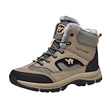 Leder Boots Herren Fahrrad Winterschuhe Herren Wanderschuhe Gefüttert Damen Vintage Boots Herren Winterschuhe Herren Wasserdicht Herbst Schuhe Herren