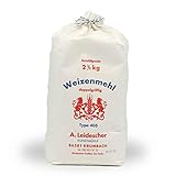 Premium Weizen Mehl - das GUTE aus Deutschland - WEIZEN MEHL 405 2,5Kg - KUNSTMÜHLE LEIDESCHER - DOPPLGRIFFIG 2500Gr