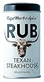 CAPE HERB - Texan Steakhouse Rub | Pikantes und leicht süßes Gewürzsalz als Rub-Mischung für maximalen Grillgenuss. Gewürzsalz ideal für Steaks, Burger & Meeresfrüchte | vegan | Inhalt: 100g