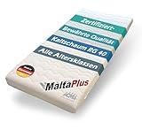 Schaumstoffmatratze Malta Plus Kaltschaum Matratze 90 x 200 cm punktelastisch atmungsaktiv mit waschbarem Frotteebezug Babymatratze Kindermatratze Jugendmatratze 90x200 cm Made in Germany