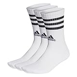 adidas 3 Stripes Socks Socken 3er Pack (as3, numeric, numeric_40, numeric_42, regular, regular, white/black)