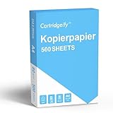 Cartridgeify Drucker-Kopierpapier, 500 Blatt, A4 80g/m², Premium Weiß, 1 Pack