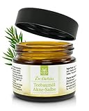 Dr. Ehrlichs Gesundkatalog Akne Salbe mit Teebaumöl - naturreine Anti-Pickel-Creme - antibakterielle Gesichtscreme für unreine Haut - 50 ml