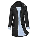 Durio Damen Regenjacke Windbreaker Wasserdicht Atmungsaktiv Wanderjacke Outdoor Jacken Leichte Windjacke Geeignet für Reisen, Klettern, Wandern und Radfahren