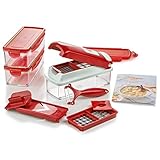 Genius Nicer Dicer Smart (13 Teile) Gemüseschneider Zwiebelschneider Gemüsehobel Obstschneider - Ideal zum Hobeln von Obst und Gemüse, 22.2 x 10 x 8.19 cm