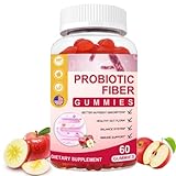 9-in-1-Probiotika-Ballaststoff-Gummibärchen, Ballaststoff-Gummibärchen für Erwachsene, für die Gesundheit von Verdauung, Darm und Immunsystem – 60 Gummibärchen (1PCS)