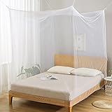 LINSOCLE Moskitonetz Bett, Moskitonetz für Reisen, Moskitonetz Doppelbett 200x200x180cm,Mosquito Net Bed für Zuhause und Camping Geeignet