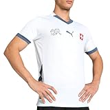 PUMA Herren Sfv Away Rundhals Kurzarm Trikot Replica Casual - Weiß, Weiss/opulenter Garten, Mittel