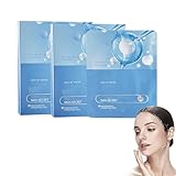 Avalaine Bio-Kollagenmaske, Glas-Gesichtsmaske Koreanisch, Avalaine-Gesichtsmaske, Tiefenkollagen-Anti-Falten-Lifting-Maske, feuchtigkeitsspendende Hydrogel-Maske über Nacht, alle Hauttypen (2box)