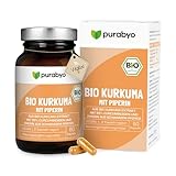 Bio Kurkuma Kapseln | Im Glas | 300 mg Curcuminoide | Rein natürlich in Bio Qualität | Vegan