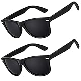 LINVO Sonnenbrille Herren Damen Polarisiert Retro Stil Rechteckig Vintage Klassisch Unisex UV400 Cat 3 CE