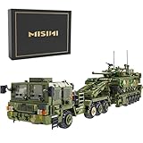 MISINI 688003 99A Panzertransporter-Bausatz, WWII-Militärpanzer-Baukastenset, Panzer-Modellbauset für Erwachsene zum Sammeln und Bauspielzeug für Erwachsene (2784 Teile)