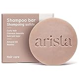 Arista Shampoo für lockiges Haar | Ayurvedisches Shampoo | Süßes Mandelöl, Reetha Fruchtpulver & Sheabutter | Locken Shampoo | Shampoo ohne Sulfate, Parabene und Silikone | Shampoo in Reisegröße