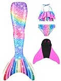 shepretty meerjungfrauenflosse mädchen Neuer Mermaid Tail Badeanzug für Erwachsene und Kinder,M9-D-140