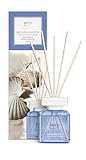 ipuro - Essentials Raumduft Sunny BEACHTIME 100ml | Raumerfrischer mit Grapefruit, Zitrone & weißem Moschus Duft Aroma | Diffuser mit Stäbchen | Lufterfrischer für die Wohnung