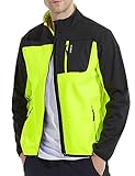 INBIKE Fahrradjacke Laufjacke Herren 3 Taschen Softshelljacke Windjacke Wasserdicht Winddicht Warm Winter Multifunktionale Verbundstoff für eine Vielzahl von Outdoor Sportarten,XL