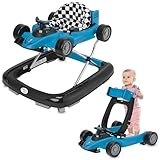 ib style Babywalker Speedster 2in1, Gehfrei, abnehmbare Lauflernhilfe Baby, Höhenverstellbar, Blau