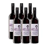 Monte Rosso Italia Rotwein süß und fruchtig (6 x 0,75l)