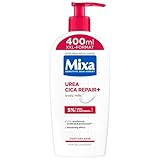 Mixa Urea Cica Body Lotion XXL, mit Urea & regenerierendem Panthenol, beruhigende & schützende Körpermilch, für trockene Haut, hochverträglich, beugt Hautirritationen vor Urea Cica Repair+, 400 ml