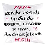 Rebundex Geburtstagsgeschenk für Geburtstag Mutter Beste Mama Geschenk Kissenbezug Personalisiert