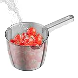 Water Scoop | Sturdy Bath Pitcher Water Dipper Bathing Mug | Strong Long Handle Bath Mugs For Bathroom, Water Ladle For Bath, Kitchen, Fruits, Vegetables | Multi-Use Water Scoop