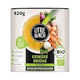 Little Lunch Gemüsebrühe Bio | Gemüsebrühe Klassik | 100 Prozent Bio-Qualität | Veggie | Ohne zugesetzten Zucker | Ohne Geschmacksverstärker | Ohne Hefe | Ohne Palmfett | Ohne künstliche Zusätze|420g