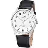 Regent Herren Analog Shioj. VJ32 Uhr mit Leder Armband 11110808