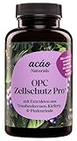 acáo Naturals OPC Zellschutz Pro mit Extrakten aus Traubenkernen, Kiefern- & Pinienrinde - Nahrungsergänzungsmittel mit Zellschutz Komplex mit Riboflavin, Kupfer, Selen und sekundären Pflanzenstoffen.