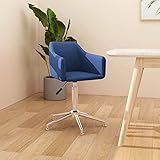 Chusui Bürostuhl Drehbar, Schreibtisch Stuhl, Office Chair, Büro Stuhl, Computerstuhl, Möbel Für Arbeitszimmer, Chefsessel, Blau Stoff