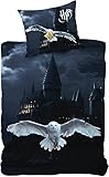 Harry Potter Eule Hedwig Wende-Bettwäsche 135x200 Baumwolle Kinderbettwäsche Hogwarts