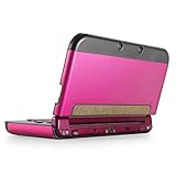 TNP New 3DS XL Hülle, New 3DS XL Case, Aluminium-Schutzhülle kompatibel mit New Nintendo 3DS XL Konsole 2015, Spiele und Zubehör, strapazierfähige Cover Plate mit ultraschlankem Design, Rosa