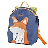 SIGIKID 25225 Mini Rucksack Fuchs Kinderrucksack für Krippe, Kita, Ausflüge empfohlen für Mädchen und Jungen ab 2 Jahren, Blau/Orange 29 cm