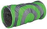 Trixie 6284 Kuscheltunnel für Kleintiere, ø 15 × 35 cm, grau/grün