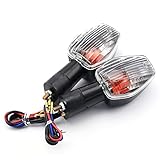 DUANSIYU Blinker Motorrad Blinker-Kontrollleuchte passend for Honda CBR600RR CBR 600 F3 F4 F4i CB 1300 1000 CB400 VTR CBF 250 XL700V Motorrad-Blinkerlampe Motorrad Blinker(Clear)