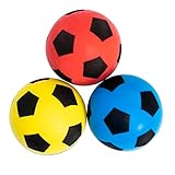 Betzold Sport - Softbälle-Set 3 Stück - Soft-Fußball-Set Kinder-Schaumstoffball Kinder-Ball