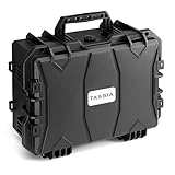 TASSIA® Fotokoffer Outdoor Case mit Rasterschaumstoff-Einlage Wasserdicht - Kamerakoffer Hardcase Stoßfest zum Schutz für Kamera, Objektiv und Geräte - Pistolenkoffer vielseitig anwendbar - Koffer