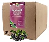 Bleichhof Aroniasaft - 100% Direktsaft, vegan, OHNE Zuckerzusatz, Bag-in-Box mit Zapfsystem (1x 5l Saftbox)