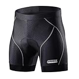 Souke Sports Herren Radunterhose Herren Radfahren Unterwäsche 4D Gepolstert Atmungsaktiv Fahrrad Unterwäsche Short mit Rutschhemmendem Beingreifer